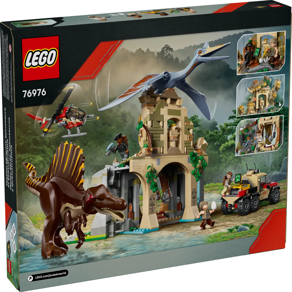 Lego 76976 Jurassic World Spinosaurus & Quetzalcoatlus Air Mission (984 Pieces)