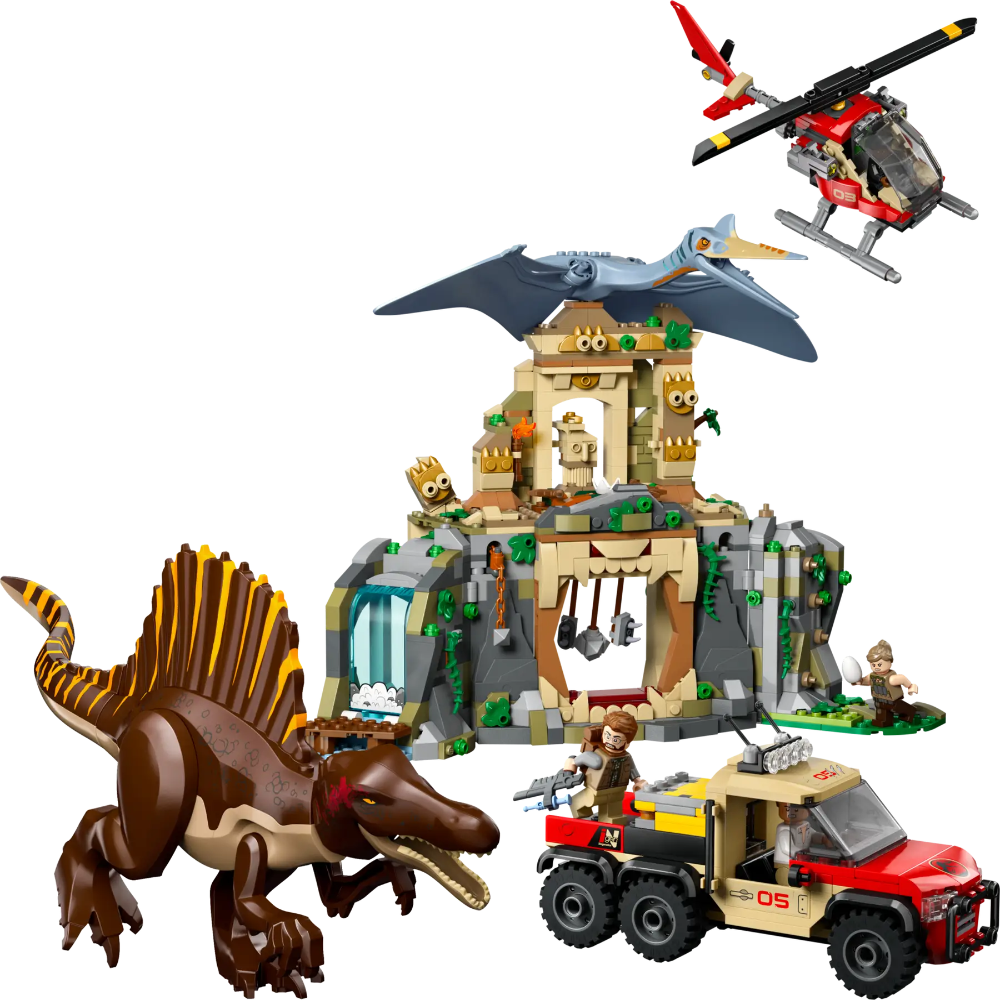 Lego 76976 Jurassic World Spinosaurus & Quetzalcoatlus Air Mission (984 Pieces)