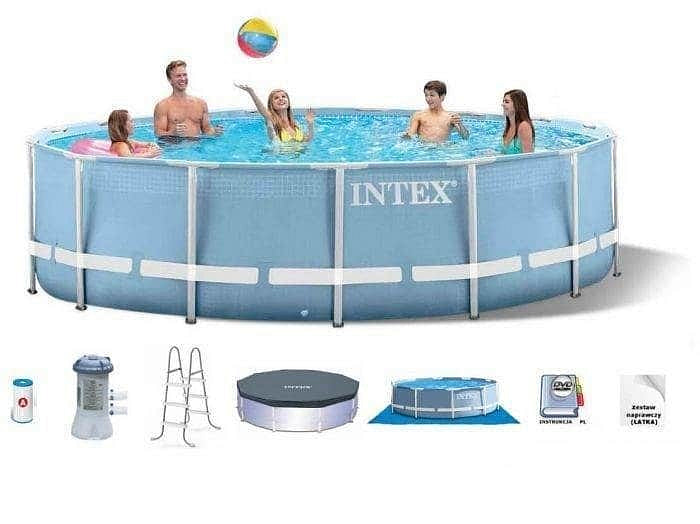 Intex Swimming Pool 15ft Round Prism Frame 26728