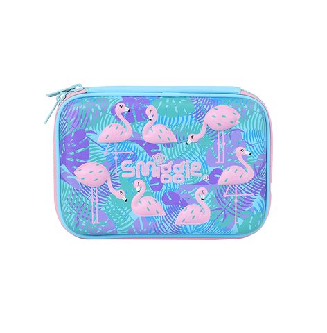 Smiggle (Flamingo Hardtop Pencil case/Pouch for Kids)