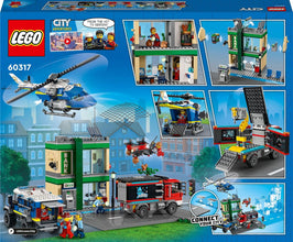 LEGO City Police Chase at The Bank 60317 Building Kit (915 Pcs),Multicolor