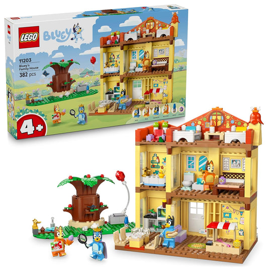 LEGO Bluey: Bluey’s Family House Playset, Home-11203 Building Kit