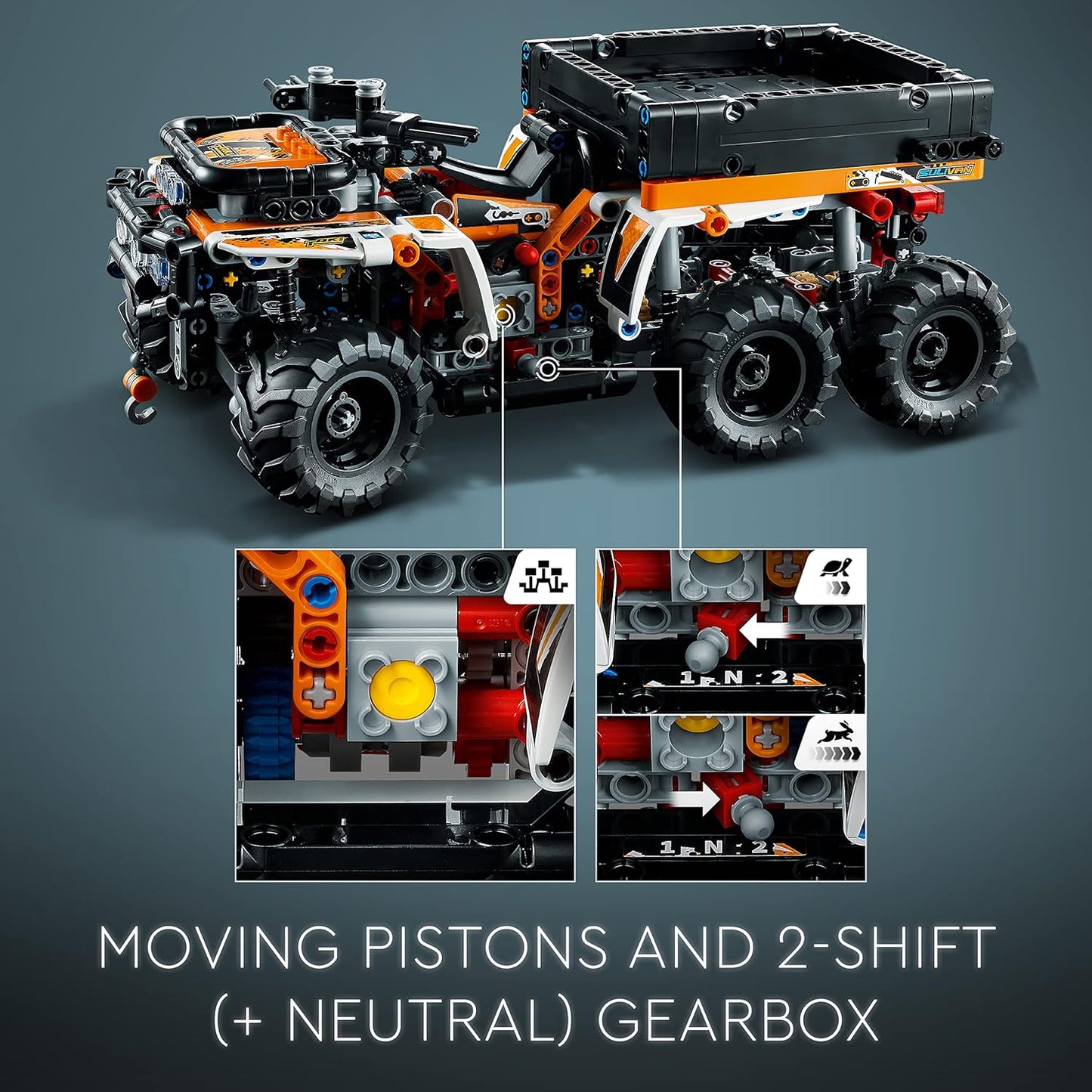 LEGO Technic All-Terrain Vehicle 42139 Model Building Kit (764 Pcs),Multicolor
