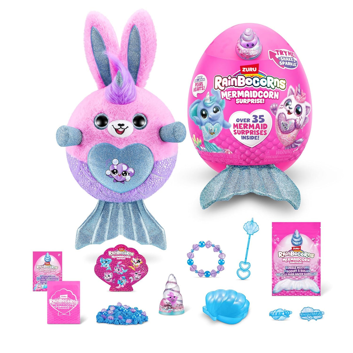 Rainbocorns Mermaidcorn Bunny Surprise Egg – Collectible Plush with Magical Surprises