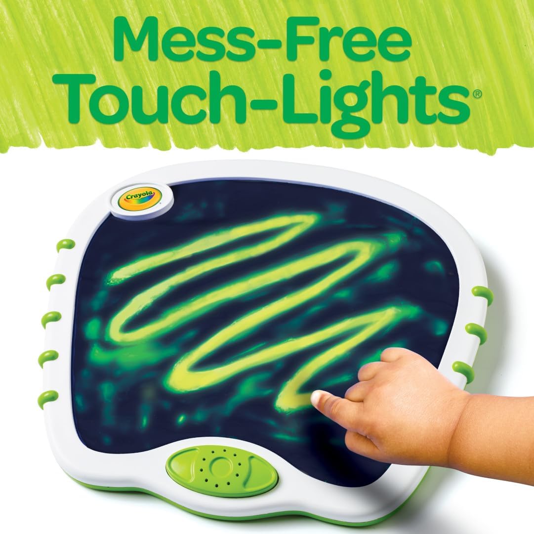 Crayola Toddler Touch Lights, Musical Sensory Toys for Toddlers, Light Up Drawing Pad, Mess Free Painting, Travel Activity