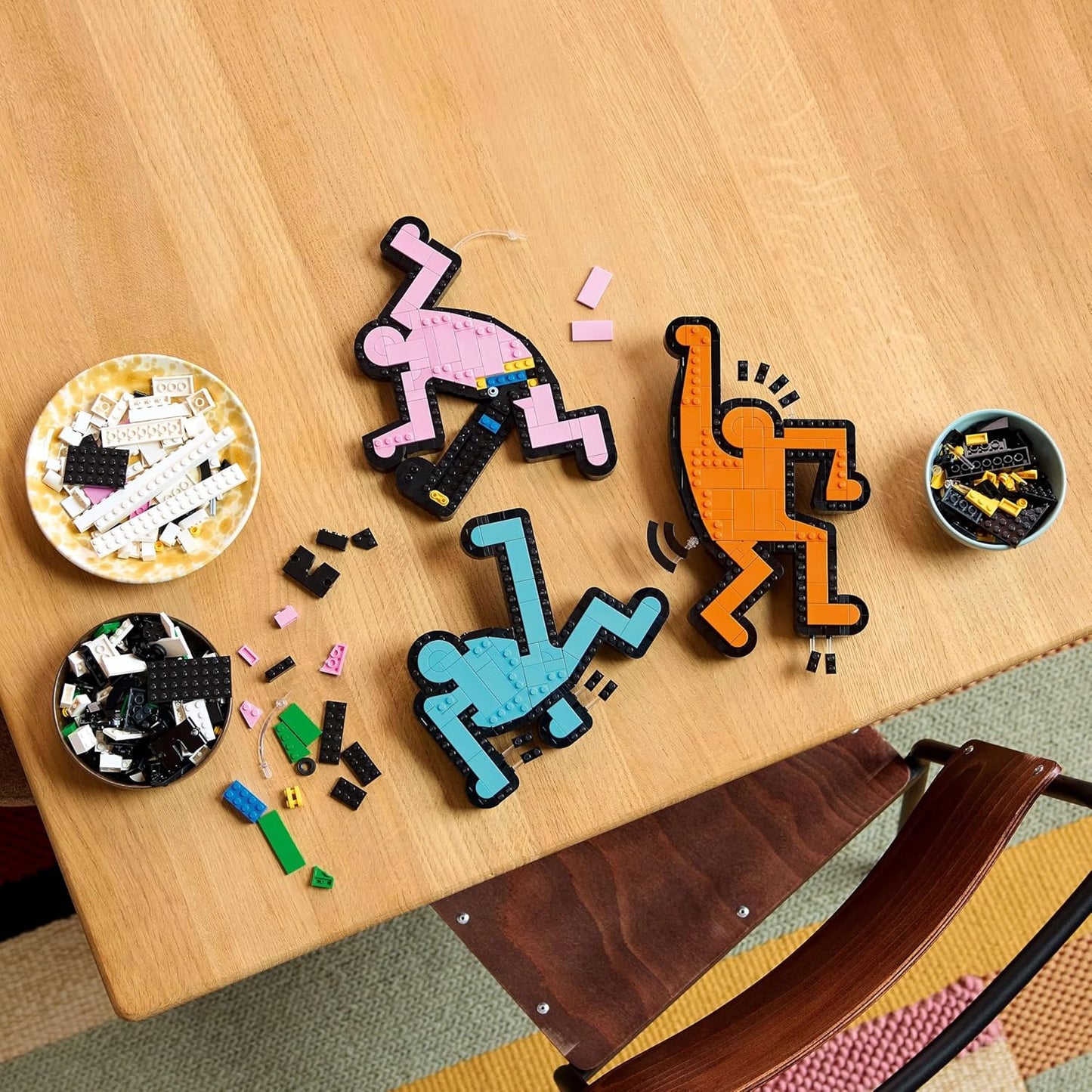 LEGO Art Keith Haring – Dancing Figures Living Room Decor 31216 Building Blocks