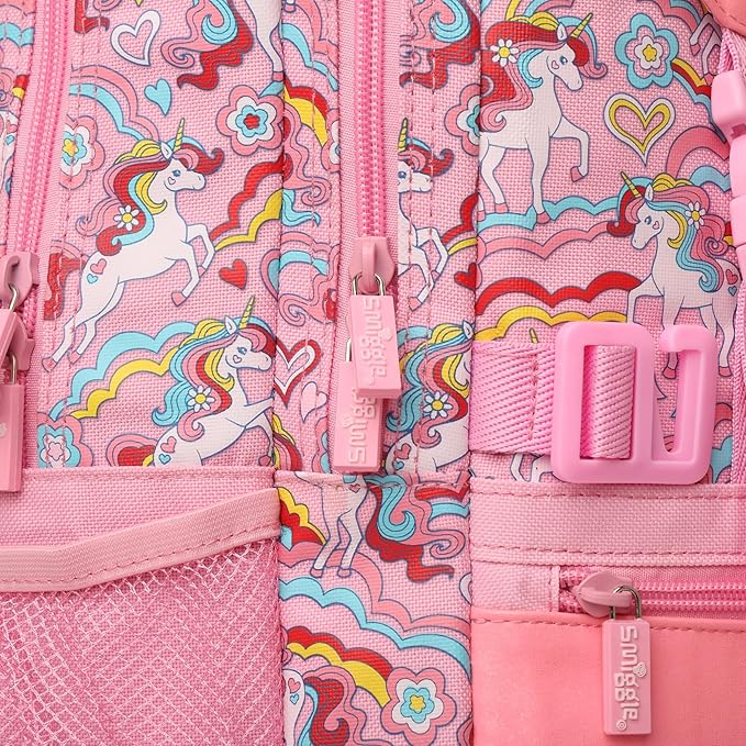 SMIGGLE FOLDOVER PINK UNICORN BAGS