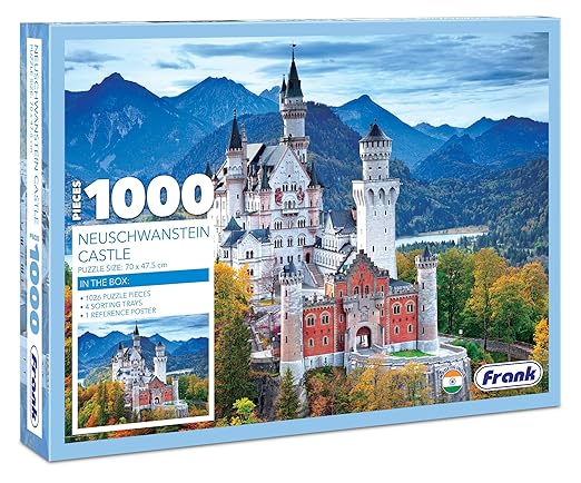 Frank Neuschwanstein Castle Jigsaw Puzzle (1000 Pieces) for Adults