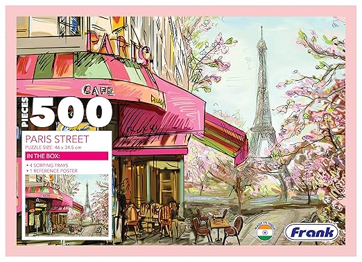 Frank Paris Street 500 Piece Jigsaw Puzzle for Adults