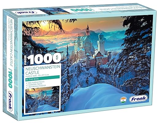 Frank Neuschwanstein Castle 1000 Piece Jigsaw Puzzle for Kids and Adults