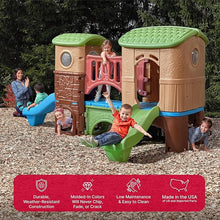 Step2 Clubhouse Climber Playset for Kids, Ages 2 –6 Years Old, Two Toddler Slides and Climbing Wall, Play Gym with Elevated Playhouse, Kids Outdoor Playground sets for Backyards