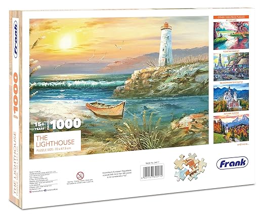 Frank The Lighthouse Jigsaw Puzzle for Adults | 1000 Piece Jigsaw