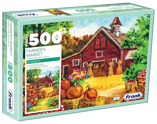 Frank Farmer's Market 500 Piece Jigsaw Puzzle for Adults
