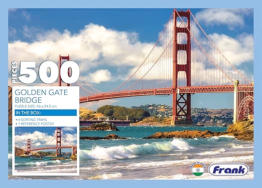 Frank Golden Gate Bridge 500 Piece Jigsaw Puzzle for Adults