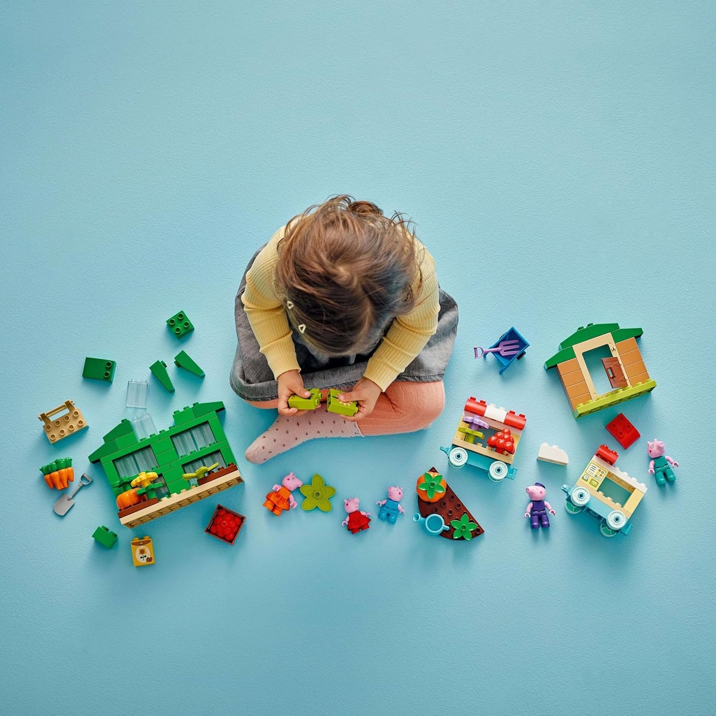 LEGO DUPLO Peppa Pig Grandpa Pig’s Garden and Greenhouse Building Set 10461 Building Blocks Toys