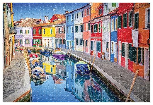 Frank Burano, Venice, Italy Jigsaw Puzzle (1000 Pieces) for Adults