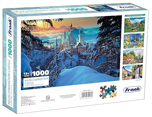 Frank Neuschwanstein Castle 1000 Piece Jigsaw Puzzle for Kids and Adults