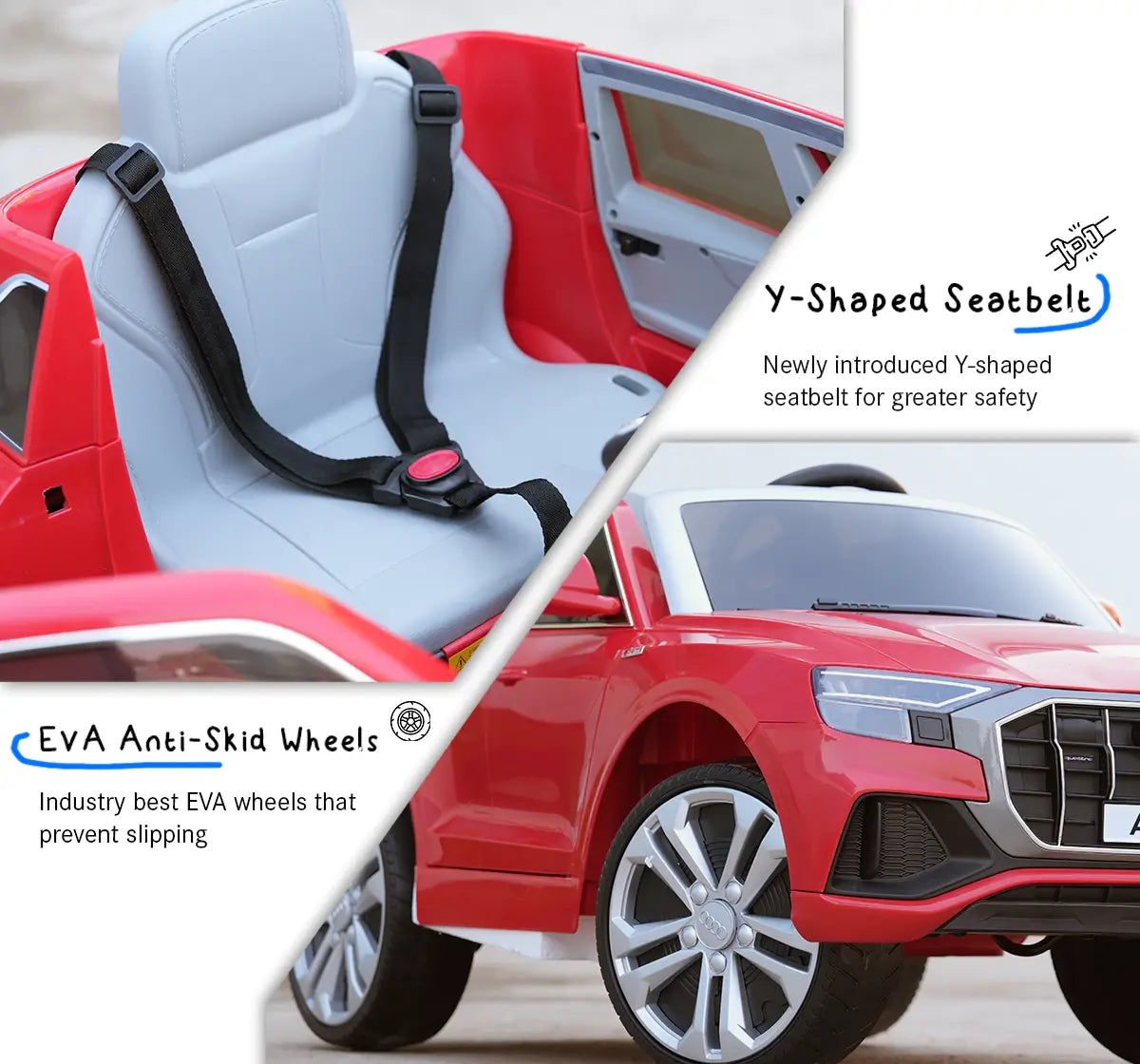 EMotorad AUDI Q8 Kids Ride On CAR (RED)