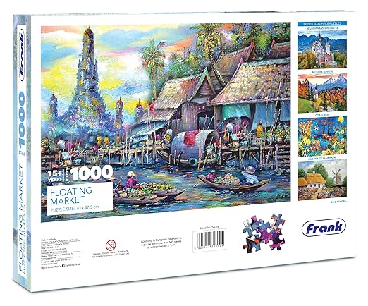 Frank Floating Market Jigsaw Puzzle (1000 Pieces) for Adults