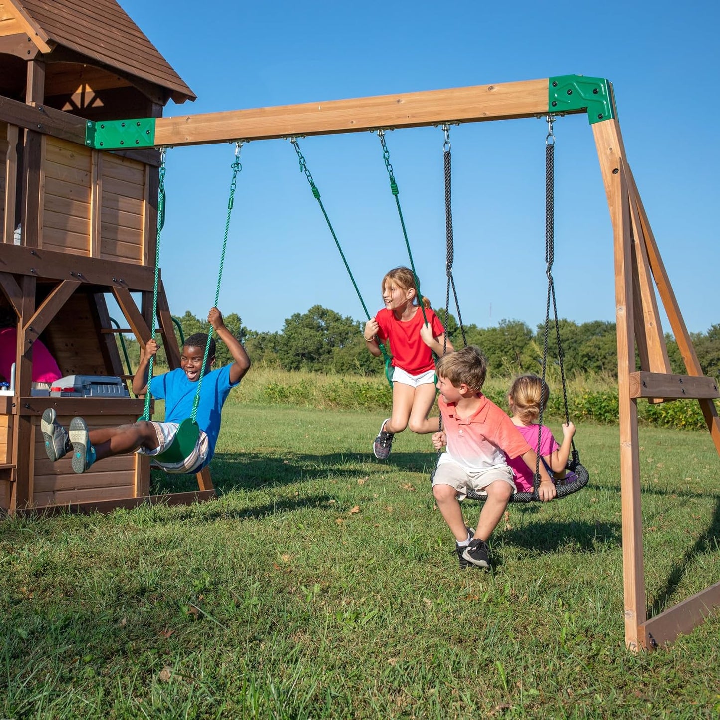 Cedar Cove Swing Set