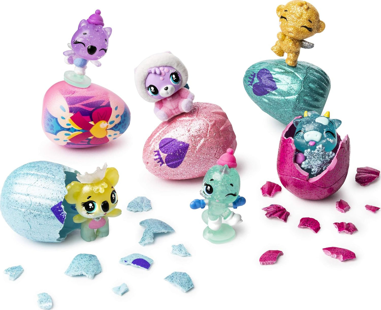 Hatchimals Colleggtibles, Royal Multipack with 4 & Accessories,