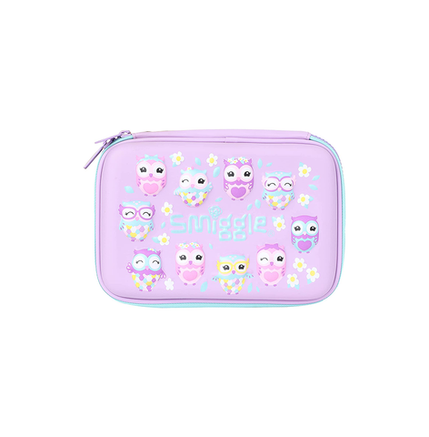 Toys Uncle Smiggle (Pink OWL Hardtop Pencil case/Pouch for Kids)
