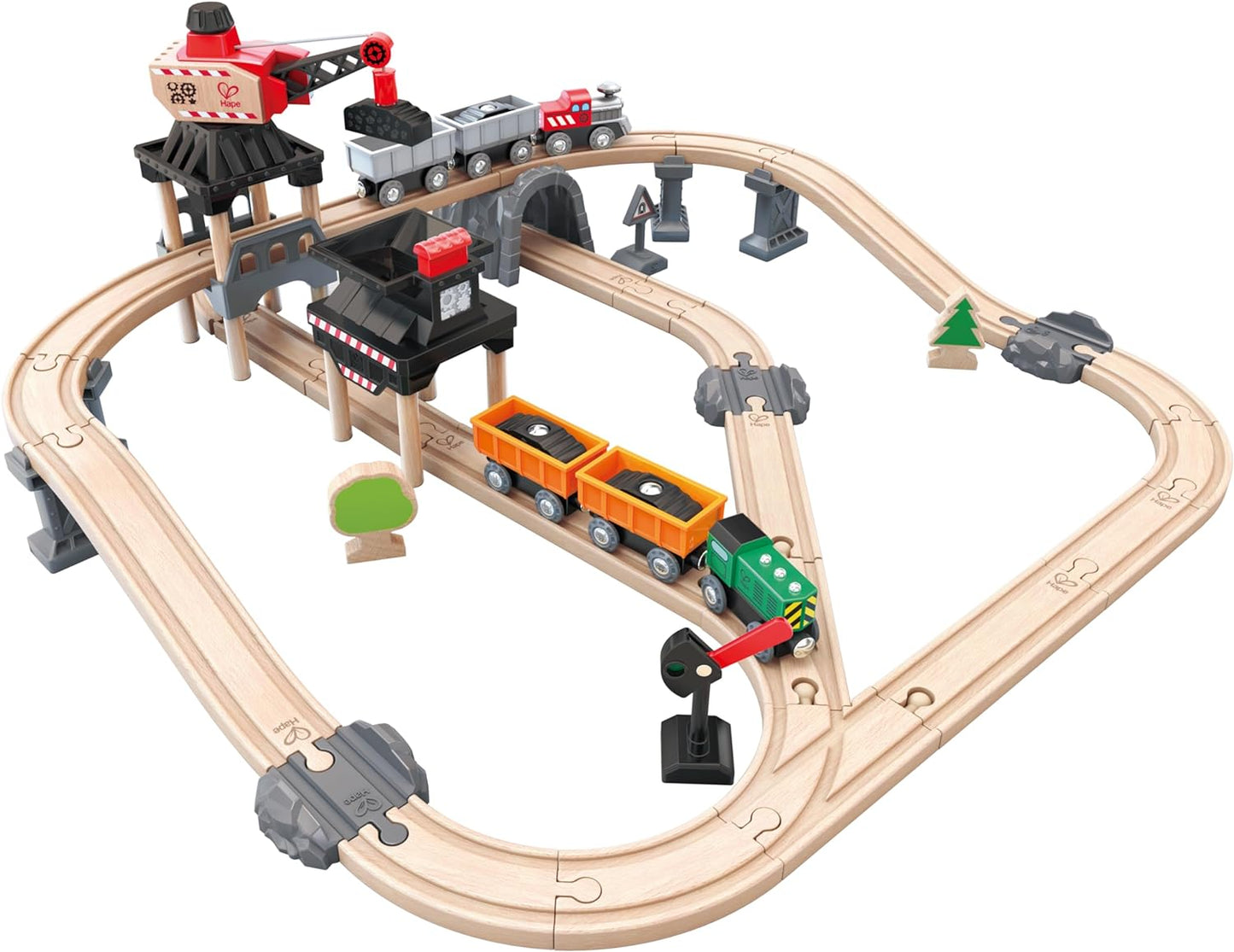 Hape Crane and Cargo Train Set