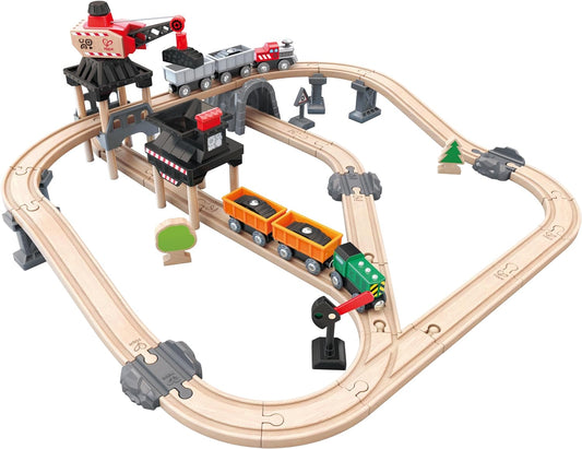 Hape Crane and Cargo Train Set