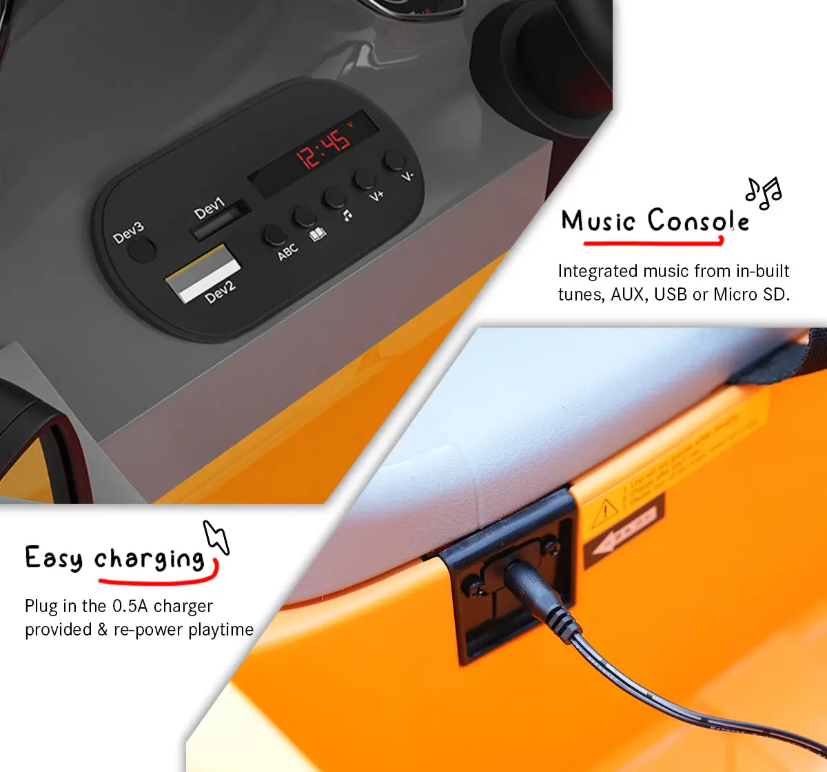 EMotorad AUDI Q8 Kids Ride On CAR (Orange)