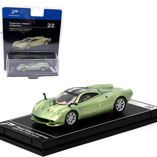PosterCars 1:64 Pagani Huayra Codalunga – Verde Venezia | Hypercar League Collection No.22 Diecast Model
