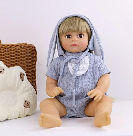 Toys Uncle Reborn Baby Doll Girl 22 Inch Soft Lifelike Girl Doll, Silicone Realistic Baby Doll Twinkle
