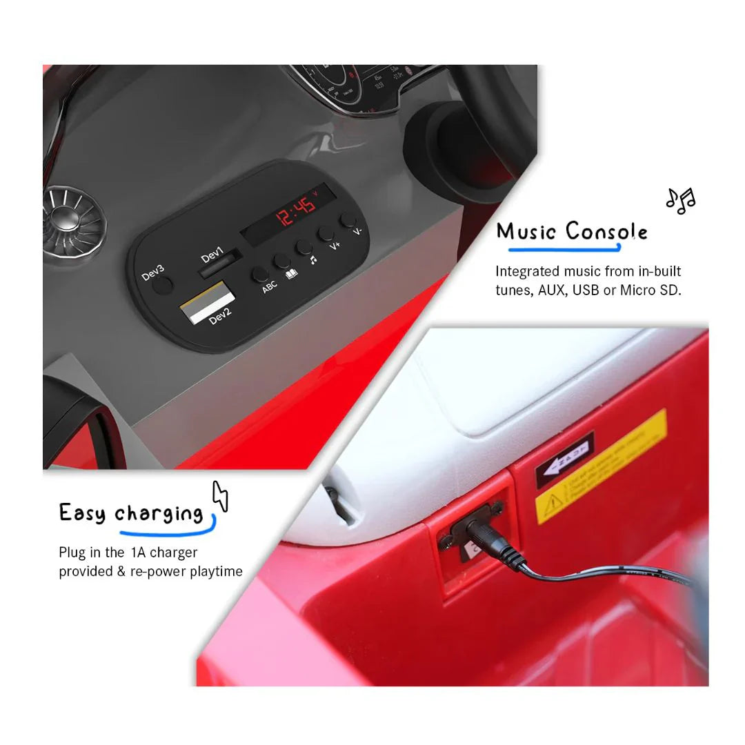 Emotorarad: AUDI TT RS Ride-On Car for Kids- (Red)