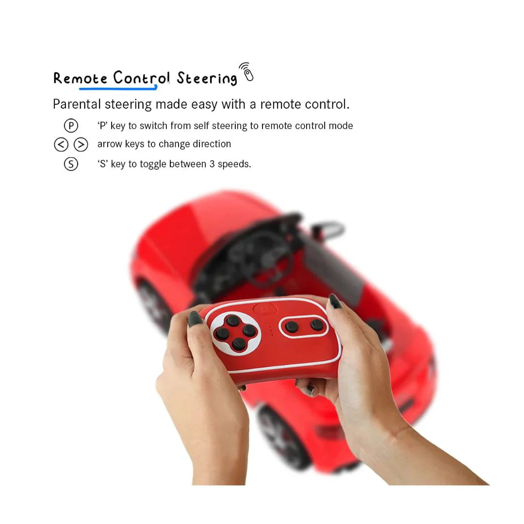 Emotorarad: AUDI TT RS Ride-On Car for Kids- (Red)