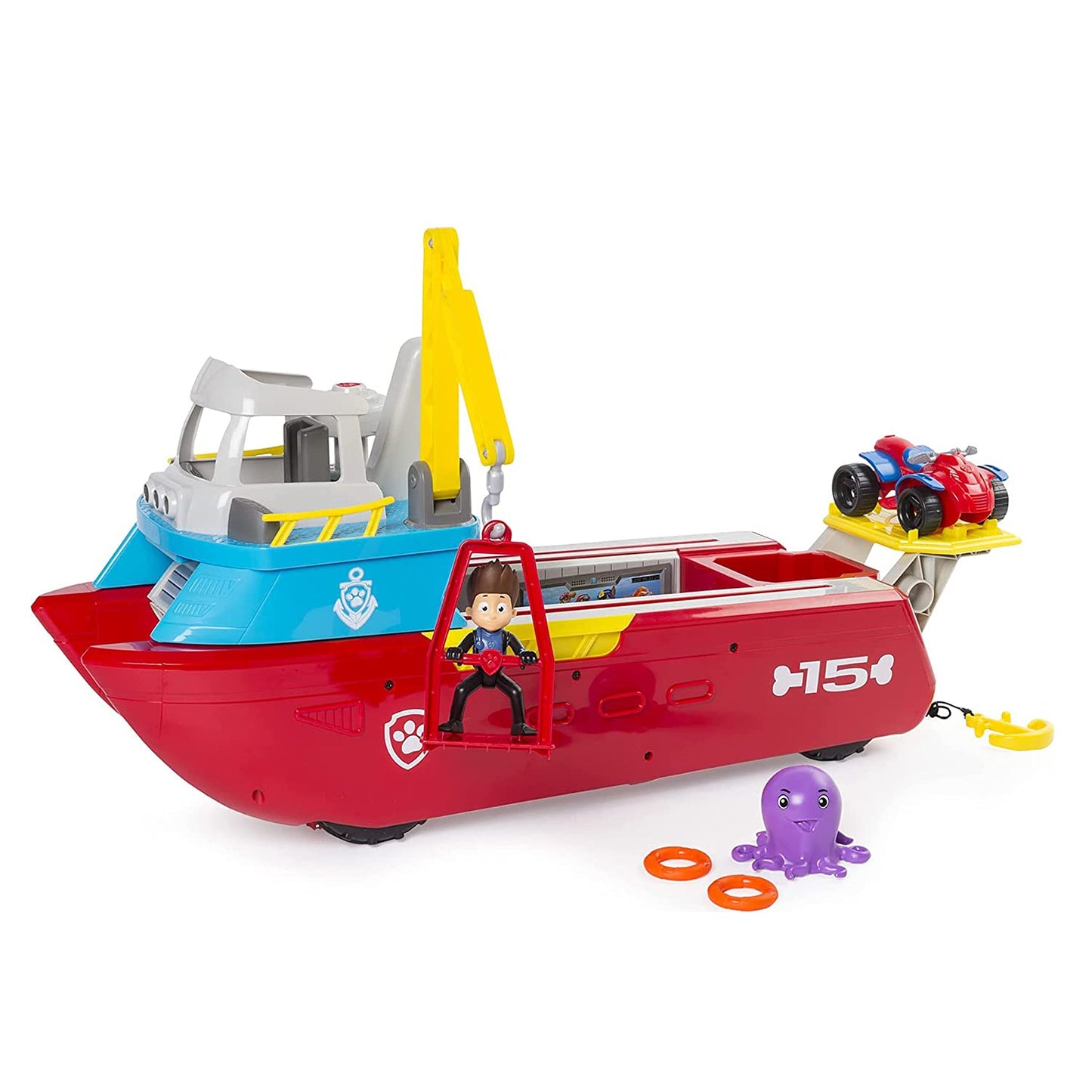 Paw Patrol Sea Patroller Transforming Vehicle With Lights And Sounds- Multicolor