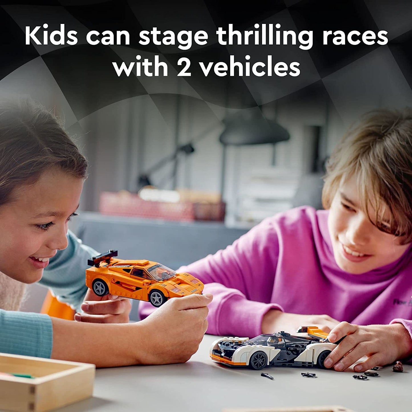 Lego Speed Champions McLaren Solus GT & McLaren F1 LM 76918, 2 Iconic Race Car Toys, Hypercar Model Building Kit, Collectible 2023 Set