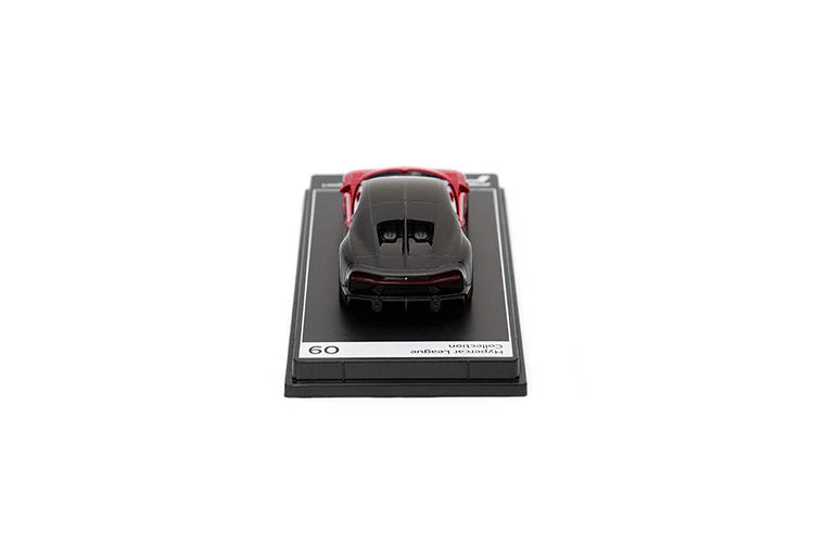 PosterCars 1:64 Bugatti Chiron Supersport – Red & Black | Hypercar League Premium Diecast Collectible