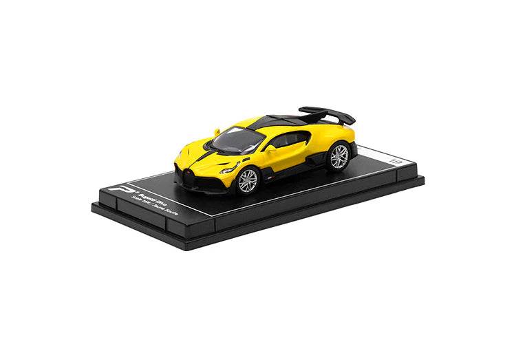 PosterCars 1:64 Bugatti Divo – Yellow Edition | Hypercar League Collection No.19 Premium Diecast Model