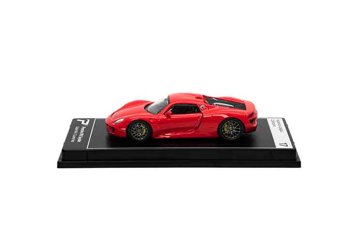 PosterCars 1:64 Porsche 918 Spyder – Guards Red | Hypercar League Collection Diecast Model