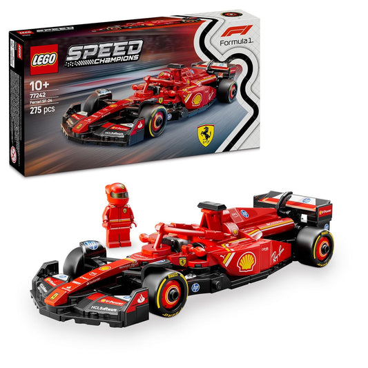 LEGO Speed Champions Ferrari SF-24 F1 Race Car Driver Set 77242