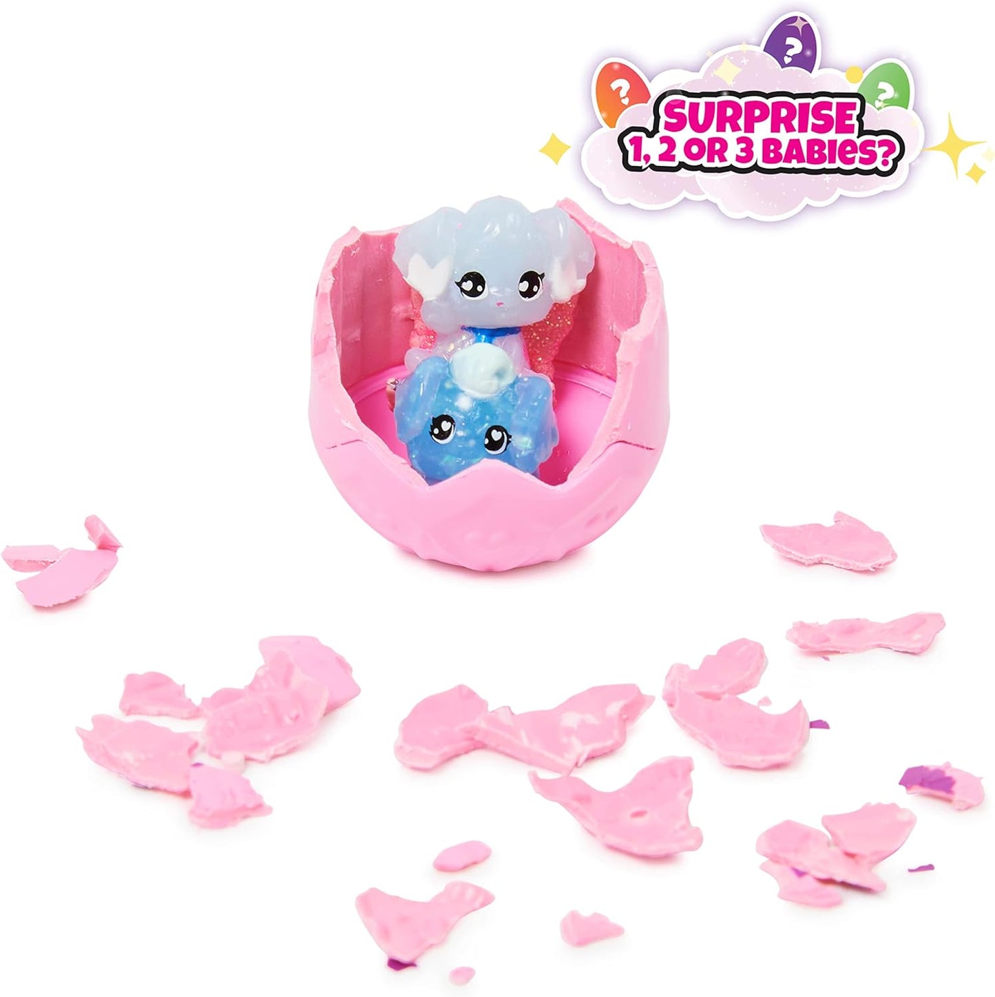 Hatchimals CollEGGtibles, Family Pack Home Playset with 3 Characters and up to 3 Surprise Babies