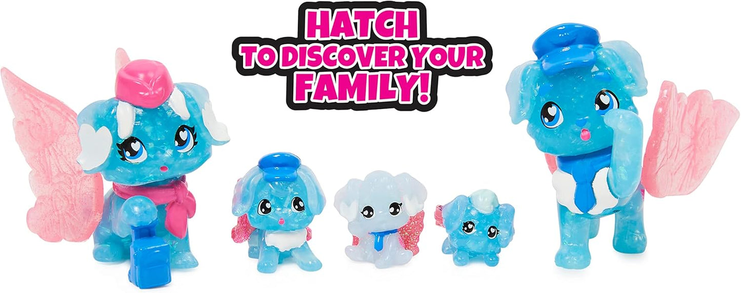 Hatchimals CollEGGtibles, Family Pack Home Playset with 3 Characters and up to 3 Surprise Babies