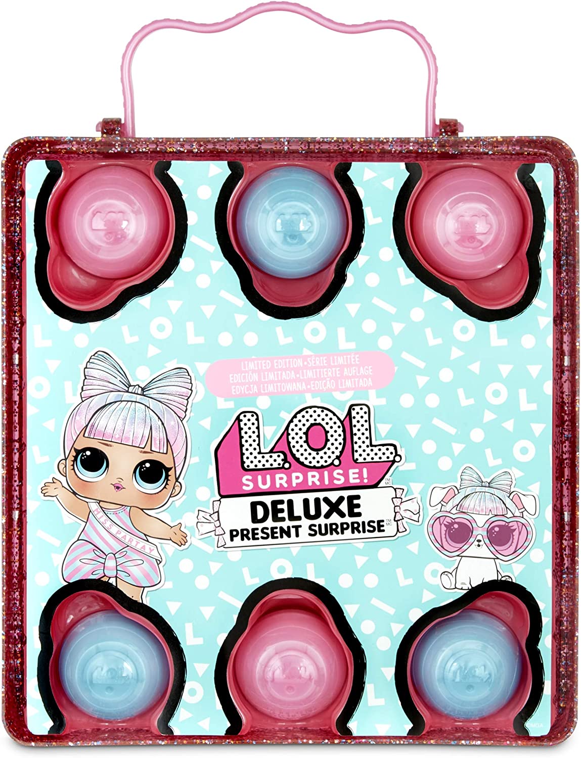 LOL Surprise Deluxe Present Surprise with Limited Edition Doll, and Pet, - Adorable Fashion Doll and Colorful Accessories in Giftable Packaging - Birthday, for Girls Age 4-15 Years