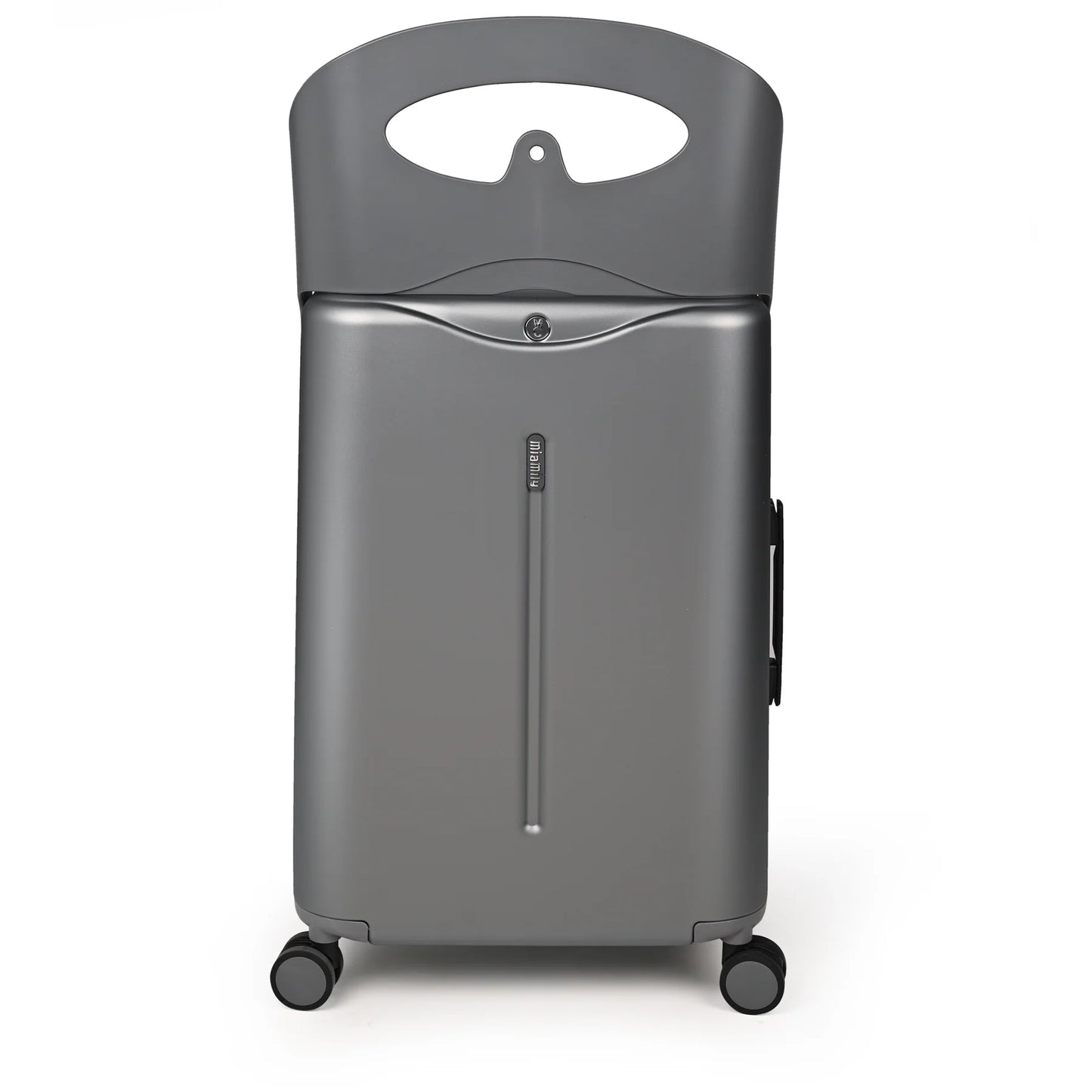 MIAMILY CHARCOAL GREY RIDE-ON TROLLEY CHECK-IN LUGGAGE 24 INCHES