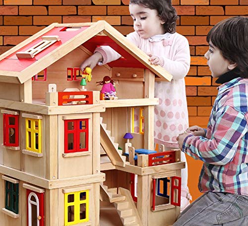 3 Storey Wooden Doll House