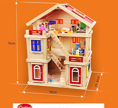 3 Storey Wooden Doll House