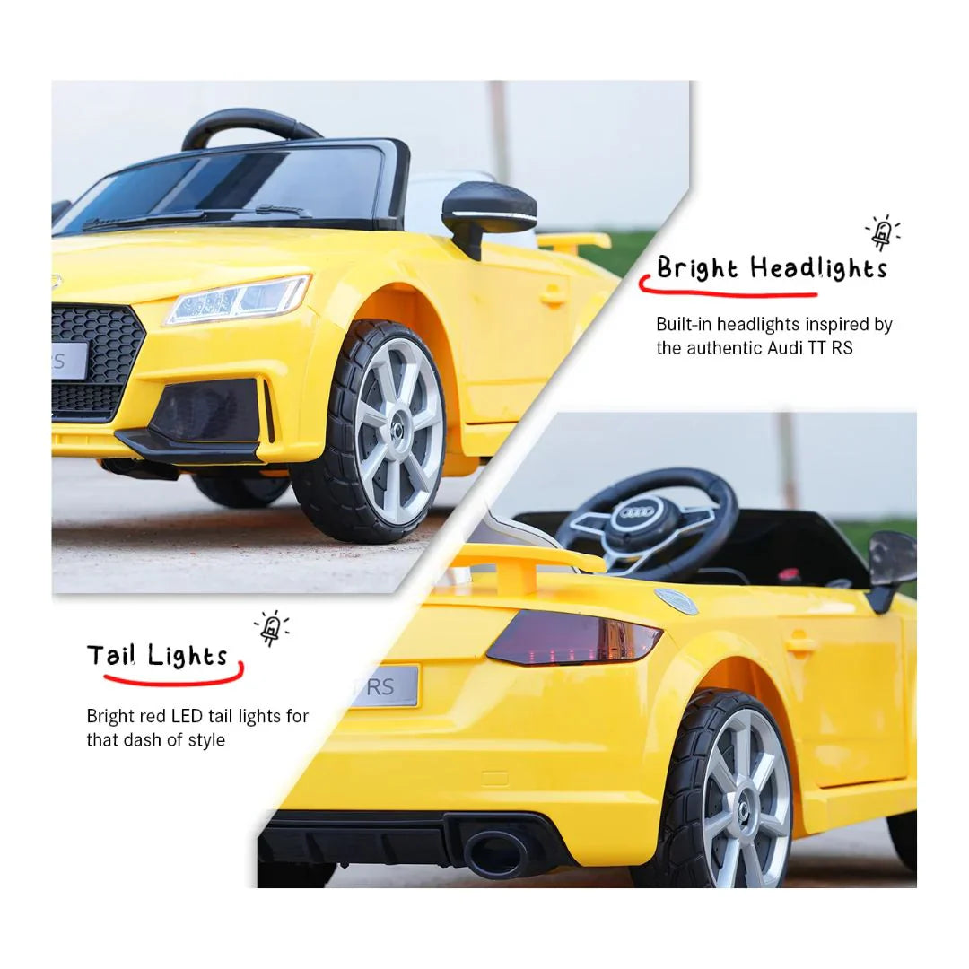 Emotorarad: AUDI TT RS Ride-On Car for Kids- (Yellow)
