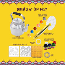Kalakaram Make Your Own Kalighat Painting Kettle DIY Activity Box, Buy Painting Set/Kit for Kids 12+ Year, Craft Educational Kit for Kids, Creativity Kit for Boys and Girls, Traditional Painting Kit