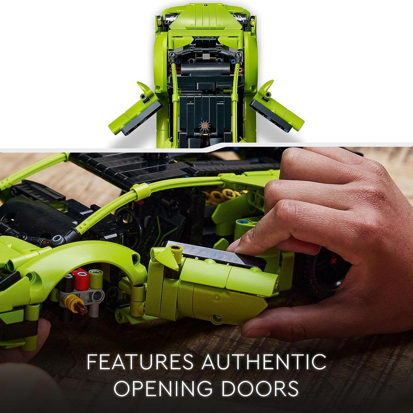 LEGO Technic Lamborghini Huracán Tecnica Toy Car Model Kit, Racing Car Building Set for Kids, Boys, Girls and Motor Sport Fans, Collectible Gift Idea 42161