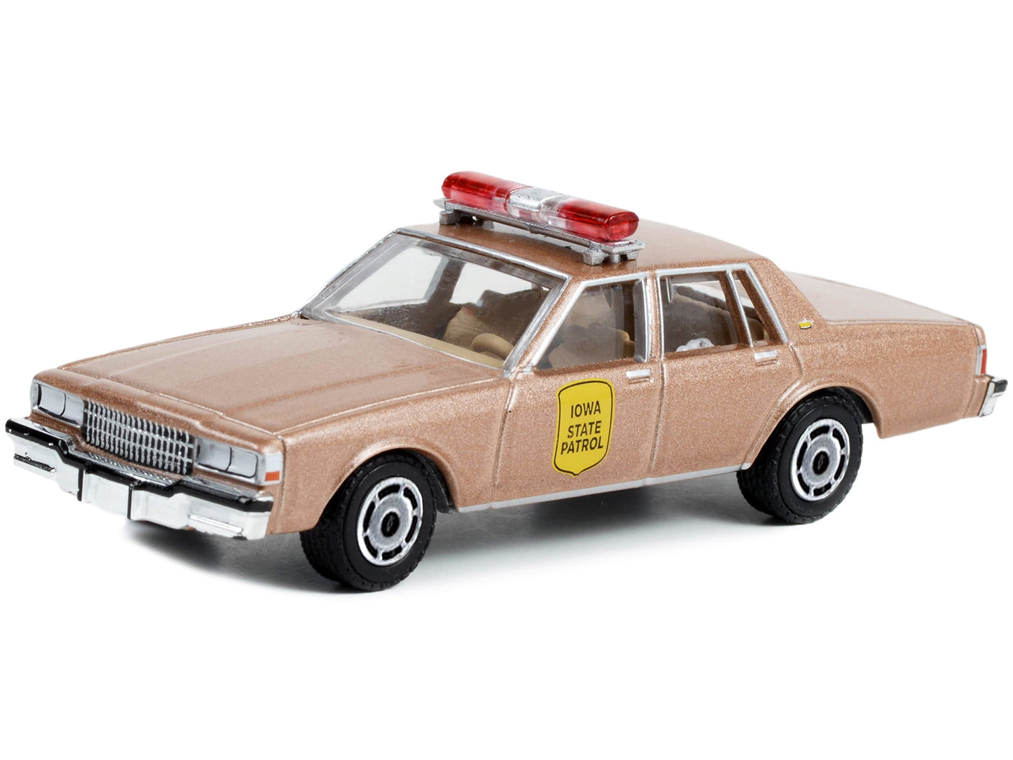 1987 Chevrolet Caprice Beige Metallic Iowa State Patrol Hot Pursuit Series 43 1/64 Diecast Model Car by Greenlight