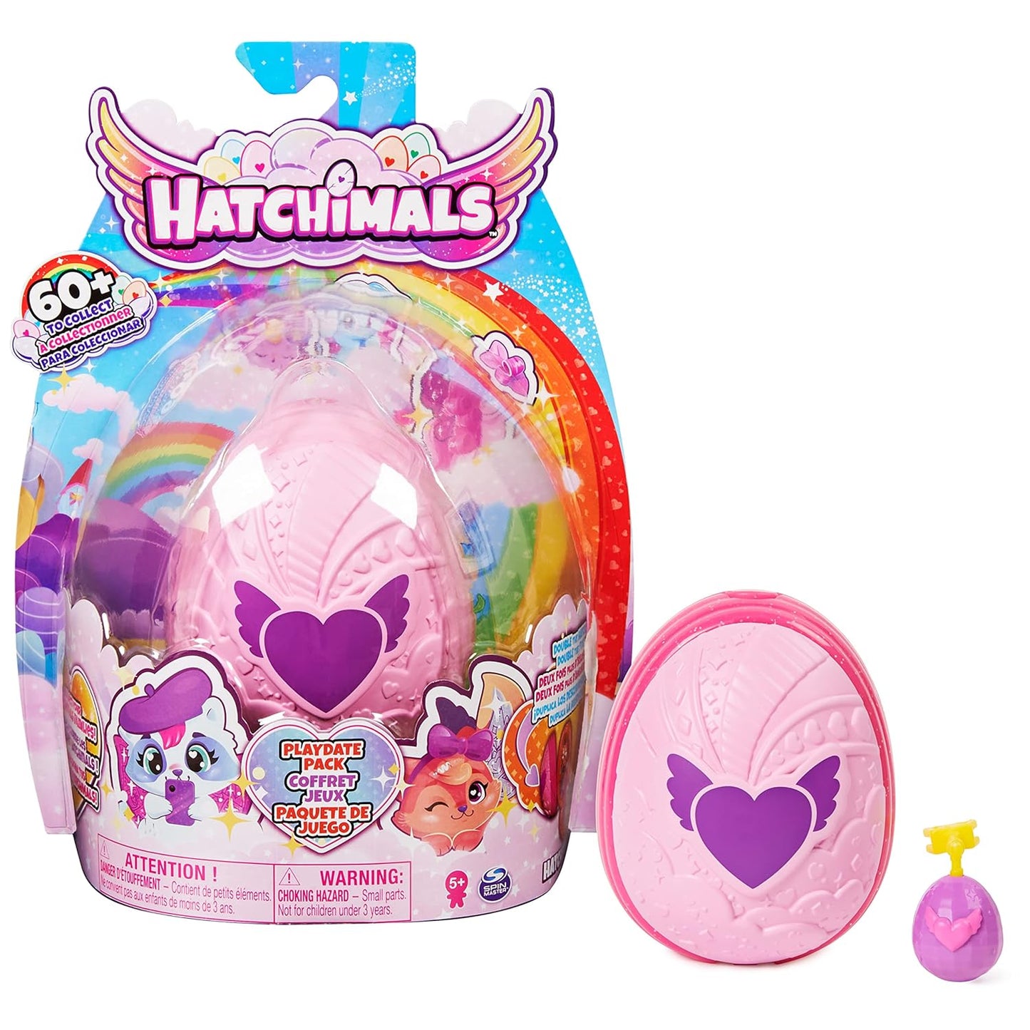 Hatchimals Playdate Pack, Game Box with 4 CollEGGtibles Figures and 2 Accessories
